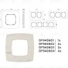 Рамка четырехместная Ambrella Volt Opera OF940604 OF940604 - 4