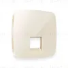 Лицевая панель для компьютерной/телефонной розетки RJ-45/RJ-11 Ambrella Volt Omega OP3120 OP3120 - 1