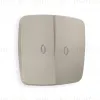 Лицевая панель для выключателя двухклавишного с подсветкой Ambrella Volt Omega OP3640 OP3640 - 1