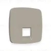 Лицевая панель для компьютерной/телефонной розетки RJ-45/RJ-11 Ambrella Volt Omega OP3720 OP3720 - 1