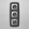 Лицевая панель для розетки с/з со шторками 2USB A+A Ambrella Volt Omega OP4090 OP4090 - 2