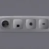 Лицевая панель для HDMI розетки Ambrella Volt Omega OP5140 OP5140 - 2