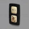 Лицевая панель для розетки с/з со шторками 2USB A+C Ambrella Volt Omega OP6100 OP6100 - 2