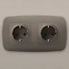 Лицевая панель для розетки с/з Ambrella Volt Omega OP6360 OP6360 - 2
