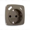 Лицевая панель для розетки с/з со шторками 2USB A+C Ambrella Volt Omega OP6400 OP6400 - 1