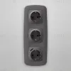 Лицевая панель для розетки с/з со шторками 2USB A+C Ambrella Volt Omega OP6600 OP6600 - 2