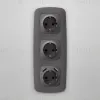 Лицевая панель для розетки с/з со шторками 2USB A+A Ambrella Volt Omega OP6590 OP6590 - 2