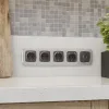 Лицевая панель для выключателя двухклавишного с подсветкой Ambrella Volt Omega OP9040 OP9040 - 2