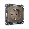 Комплект механизма розетки с/з на винтовых зажимах Ambrella Volt Omega MO636010 MO636010 - 1