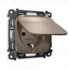 Комплект механизма розетки с/з со шторками и крышкой Ambrella Volt Omega MO638010 MO638010 - 1