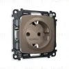 Комплект механизма розетки с/з со шторками Ambrella Volt Omega MO637010 MO637010 - 1
