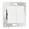 Выключатель двухклавишный Arte Milano 203.30-2.white 203.30-2.white - 6