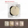 Выключатель одноклавишный проходной Arte Milano 202.33-1.shampan 202.33-1.shampan - 1