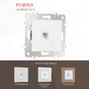 Розетка телефонная RJ11 Arte Milano 203.51-1.white 203.51-1.white - 1
