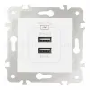 Розетка USB 2.1А+1А Arte Milano 203.46-1.white 203.46-1.white - 6