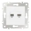 Розетка телефонная RJ11 + компьютерная RJ45 Arte Milano 203.44-1.white 203.44-1.white - 6