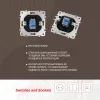 Розетка телефонная RJ11 Arte Milano 203.51-1.black 203.51-1.black - 2