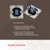 Розетка телефонная RJ11 Arte Milano 202.51-1.black 202.51-1.black - 2