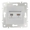 Розетка телефонная RJ11 + компьютерная RJ45 Arte Milano 203.44-1.silver 203.44-1.silver - 6