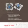 Розетка телефонная RJ11 Arte Milano 202.51-1.silver 202.51-1.silver - 2