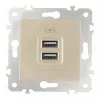 Розетка USB 2.1А+1А Arte Milano 203.46-1.shampan 203.46-1.shampan - 6