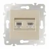 Розетка телефонная RJ11 + компьютерная RJ45 Arte Milano 203.44-1.shampan 203.44-1.shampan - 6