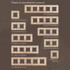 Выключатель двухклавишный с подсветкой Arte Milano 203.31-2.shampan 203.31-2.shampan - 3