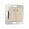 Выключатель жалюзи с подсветкой Arte Milano 203.39-2.shampan 203.39-2.shampan - 6
