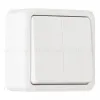 Выключатель двухклавишный проходной Arte Milano 310.32-2.white 310.32-2.white - 1