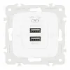 Розетка USB 2.1А+1А Arte Milano 205.46-1.white 205.46-1.white - 4