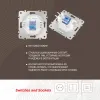 Розетка телефонная RJ11 Arte Milano 205.51-1.white 205.51-1.white - 2