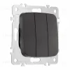 Выключатель трехклавишный Arte Milano 205.30-3.black 205.30-3.black - 4