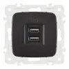 Розетка USB 2.1А+1А Arte Milano 205.46-1.black 205.46-1.black - 4