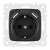Розетка с заземлением, шторками + 2 USB Arte Milano 205.47-1.black 205.47-1.black - 4