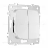 Выключатель двухклавишный Arte Milano 205.30-2.silver 205.30-2.silver - 4