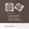 Розетка RJ45 Arte Milano 205.45-1.silver 205.45-1.silver - 2