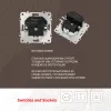 Розетка с заземлением, шторками + 2 USB Arte Milano 206.47-1.white 206.47-1.white - 2
