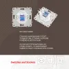 Розетка телефонная RJ11 Arte Milano 206.51-1.white 206.51-1.white - 2