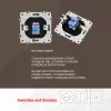 Розетка телефонная RJ11 Arte Milano 206.51-1.black 206.51-1.black - 2