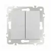 Выключатель двухклавишный проходной Arte Milano 206.32-2.silver 206.32-2.silver - 4