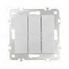 Выключатель трехклавишный Arte Milano 206.30-3.silver 206.30-3.silver - 4