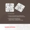 Розетка телефонная RJ11 + компьютерная RJ45 Arte Milano 217.44-1.white 217.44-1.white - 2