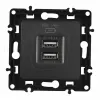 Розетка USB 2.1А+1А Arte Milano 217.46-1.black 217.46-1.black - 4