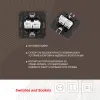 Розетка RJ45 Arte Milano 217.45-2.black 217.45-2.black - 2
