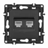 Розетка RJ45 Arte Milano 217.45-2.black 217.45-2.black - 4