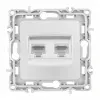 Розетка RJ45 Arte Milano 217.45-2.silver 217.45-2.silver - 4