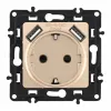 Розетка с заземлением, шторками + 2 USB Arte Milano 217.47-1.shampan 217.47-1.shampan - 4