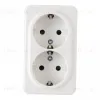 Розетка двойная с заземлением Arte Milano 310.40-2.white 310.40-2.white - 3