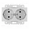 Розетка двойная с заземлением Arte Milano 203.40-2.silver 203.40-2.silver - 4
