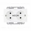 Розетка двойная с заземлением Arte Milano 206.40-2.white 206.40-2.white - 4